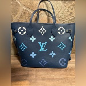 Louis Vuitton Empreinte Neverfull MM Dahlia Blue